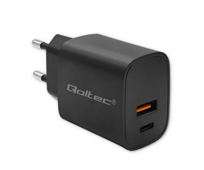 Ładowarka i akumulator Qoltec Ładowarka GaN POWER PRO usb usb-c 30W